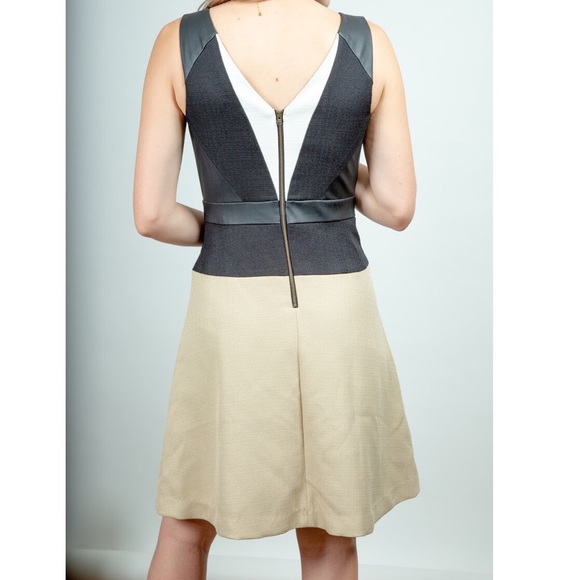 Ann Taylor Color-block Neutrals Dress - Picture 3 of 6